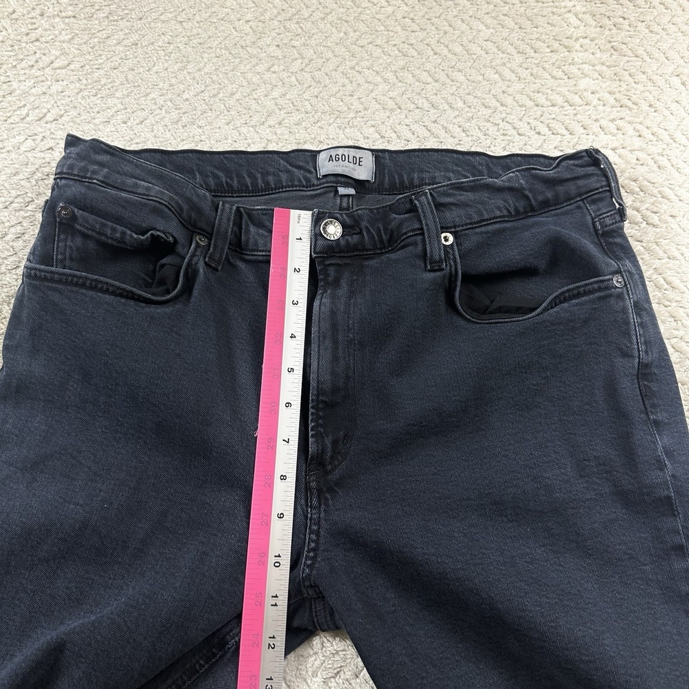Agolde Women's Kye Black jeans Size 32 Organic cotton Modern Luxury Denim - Picture 8 of 15